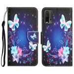 Custodia in pelle con disegno colorato per Xiaomi Redmi 9T