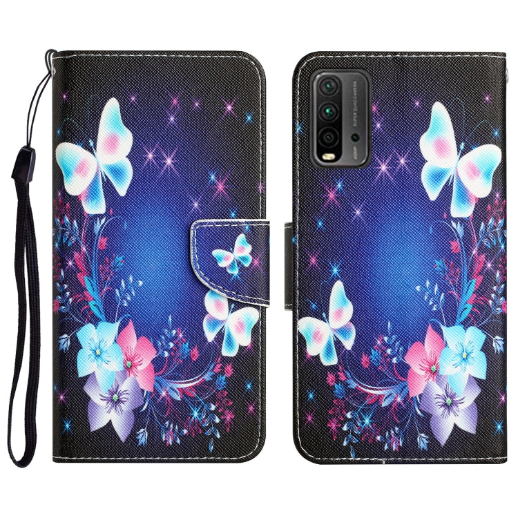 Custodia in pelle con disegno colorato per Xiaomi Redmi 9T