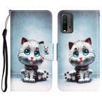 Custodia in pelle con disegno colorato per Xiaomi Redmi 9T