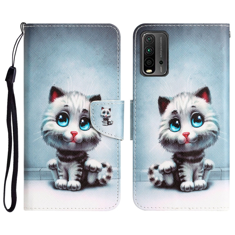 Custodia in pelle con disegno colorato per Xiaomi Redmi 9T