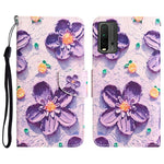 Custodia in pelle con disegno colorato per Xiaomi Redmi 9T