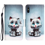 Custodia in pelle con disegno colorato per Xiaomi Redmi 9A
