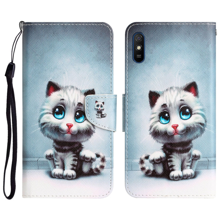 Custodia in pelle con disegno colorato per Xiaomi Redmi 9A