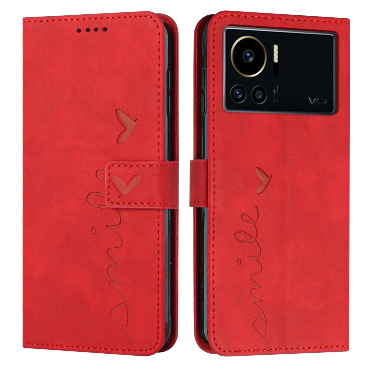 Custodia in pelle con motivo a cuore per Infinix Note 12 VIP, Note 12/12 Pro