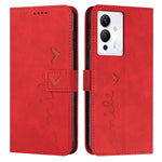 Custodia in pelle con motivo a cuore per Infinix Note 12 VIP, Note 12/12 Pro
