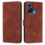 Custodia in pelle con motivo a cuore per Infinix Note 12 VIP, Note 12/12 Pro