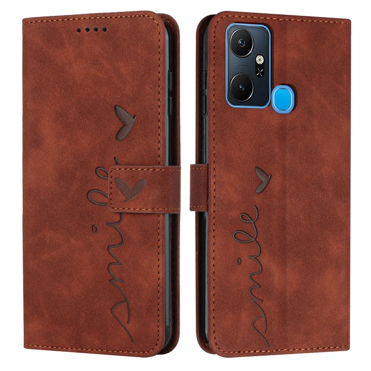 Custodia in pelle con motivo a cuore per Infinix Note 12 VIP, Note 12/12 Pro