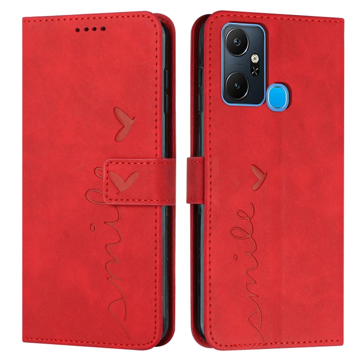 Custodia in pelle con motivo a cuore per Infinix Note 12 VIP, Note 12/12 Pro