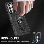 Custodia per telefono ibrida con armatura porta anello, For Samsung Galaxy S22 5G, For Samsung Galaxy S22+ 5G, For Samsung Galaxy S22 Ultra 5G, For Samsung Galaxy S21 5G