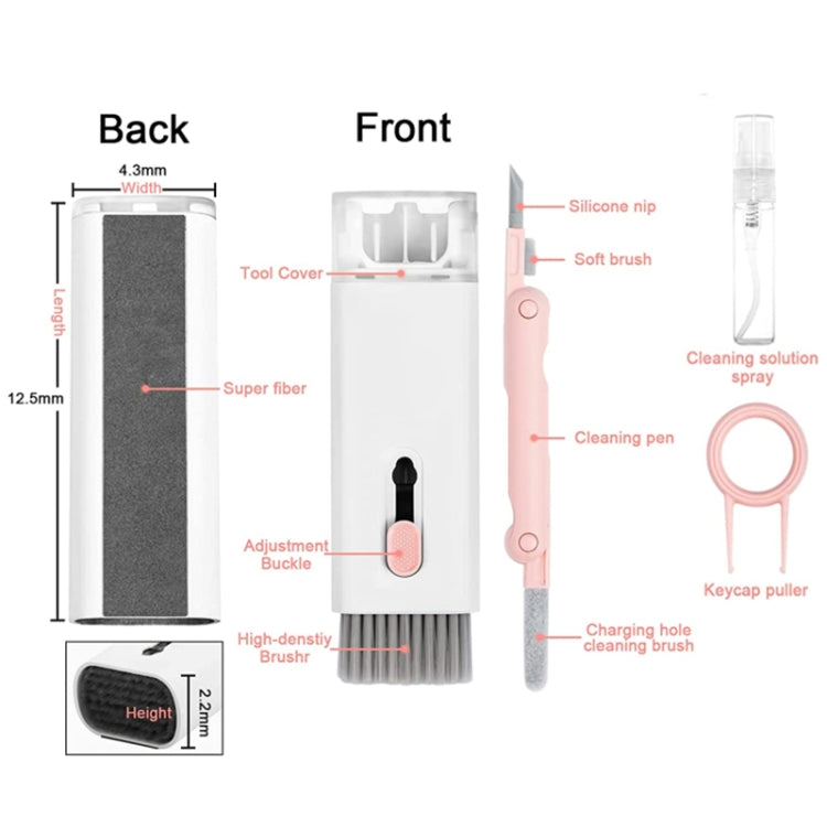 Set pulizia tastiera e cuffie Bluetooth 7 in 1 Q6E