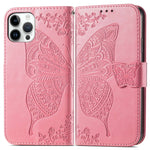 Custodia in pelle goffrata per iPhone 14 Pro Max