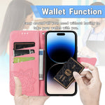 Custodia in pelle goffrata per iPhone 14 Pro Max