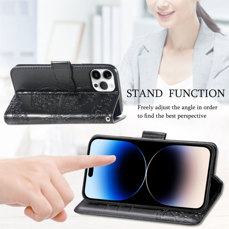 Custodia in pelle goffrata per iPhone 14 Pro Max