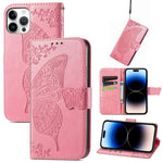 Custodia in pelle goffrata per iPhone 14 Pro Max