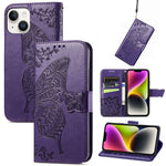 Custodia in pelle goffrata per iPhone 14 Pro Max