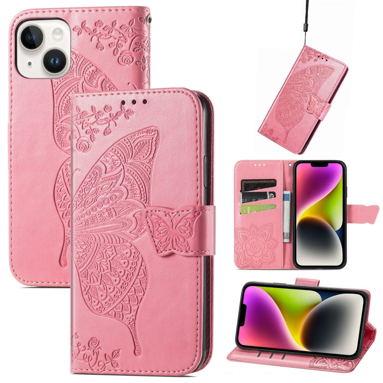 Custodia in pelle goffrata per iPhone 14 Plus
