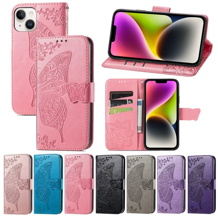Custodia in pelle goffrata per iPhone 14 Plus