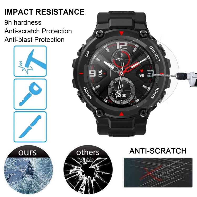 Pellicola vetro temperato 0,26 mm per Amazfit T-Rex 2