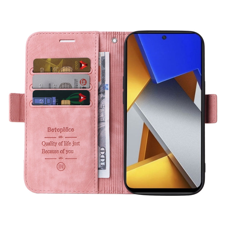 Custodia in pelle con fibbia per Xiaomi Poco M4 Pro 4G, X3 NFC e X4 Pro 5G