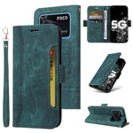 Custodia in pelle con fibbia per Xiaomi Poco M4 Pro 4G, X3 NFC e X4 Pro 5G