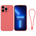 Custodia in silicone con cinturino da polso per iPhone 13 Pro