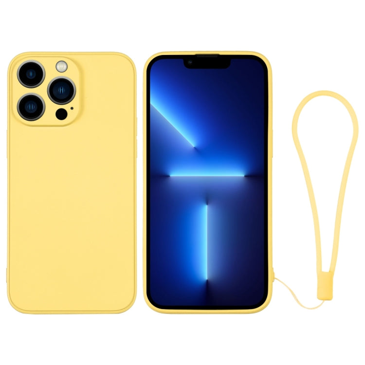 Custodia in silicone con cinturino da polso per iPhone 13 Pro