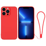 Custodia in silicone con cinturino da polso per iPhone 13 Pro