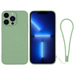 Custodia in silicone con cinturino da polso per iPhone 13 Pro