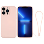 Custodia in silicone con cinturino da polso per iPhone 13 Pro