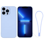 Custodia in silicone con cinturino da polso per iPhone 13 Pro