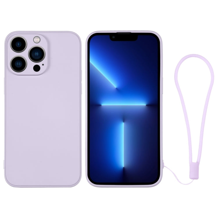 Custodia in silicone con cinturino da polso per iPhone 13 Pro