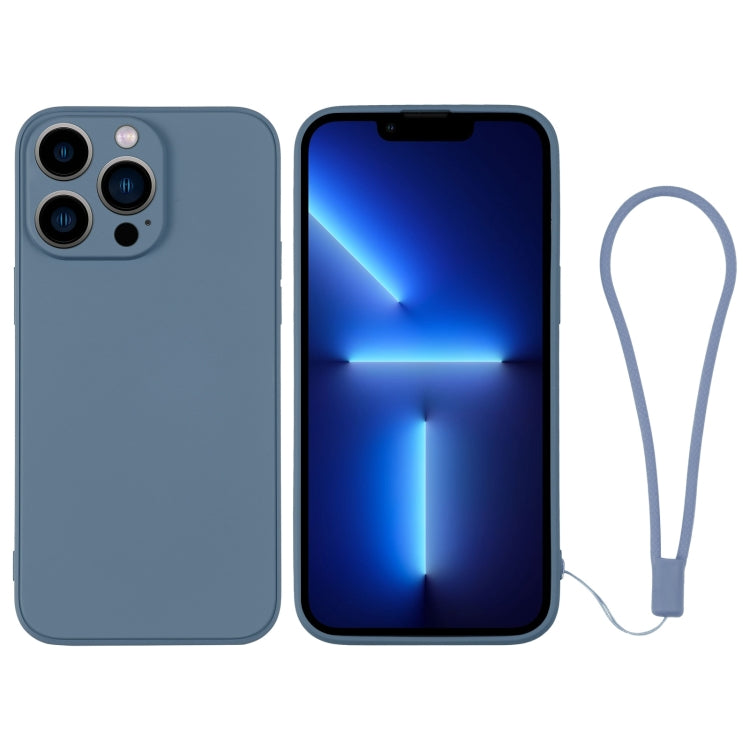 Custodia in silicone con cinturino da polso per iPhone 13 Pro