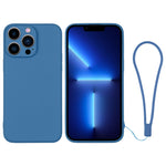 Custodia in silicone con cinturino da polso per iPhone 13 Pro