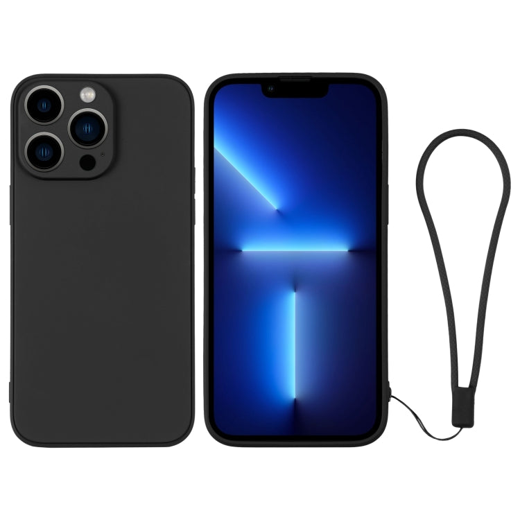Custodia in silicone con cinturino da polso per iPhone 13 Pro