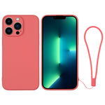 Custodia in silicone con cinturino da polso per iPhone 13 Pro