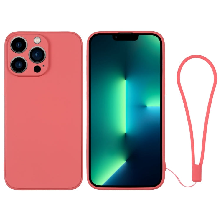 Custodia in silicone con cinturino da polso per iPhone 13 Pro