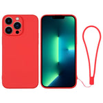 Custodia in silicone con cinturino da polso per iPhone 13 Pro