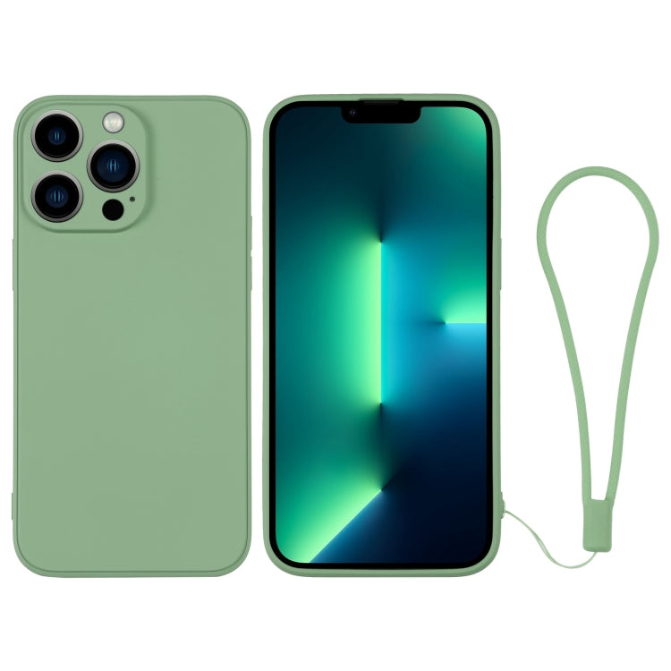 Custodia in silicone con cinturino da polso per iPhone 13 Pro