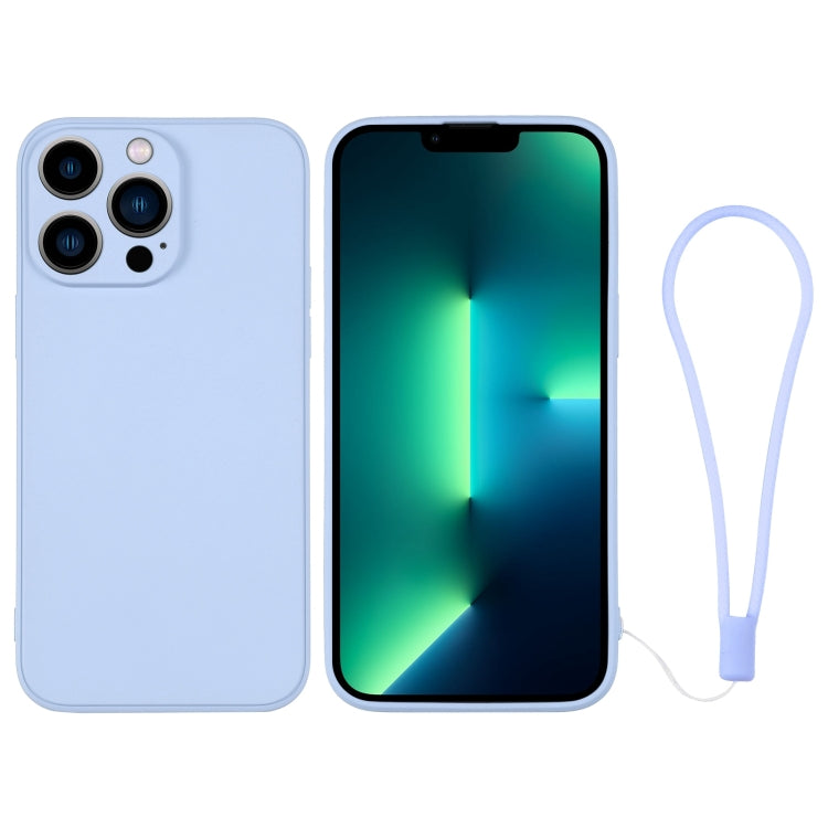 Custodia in silicone con cinturino da polso per iPhone 13 Pro