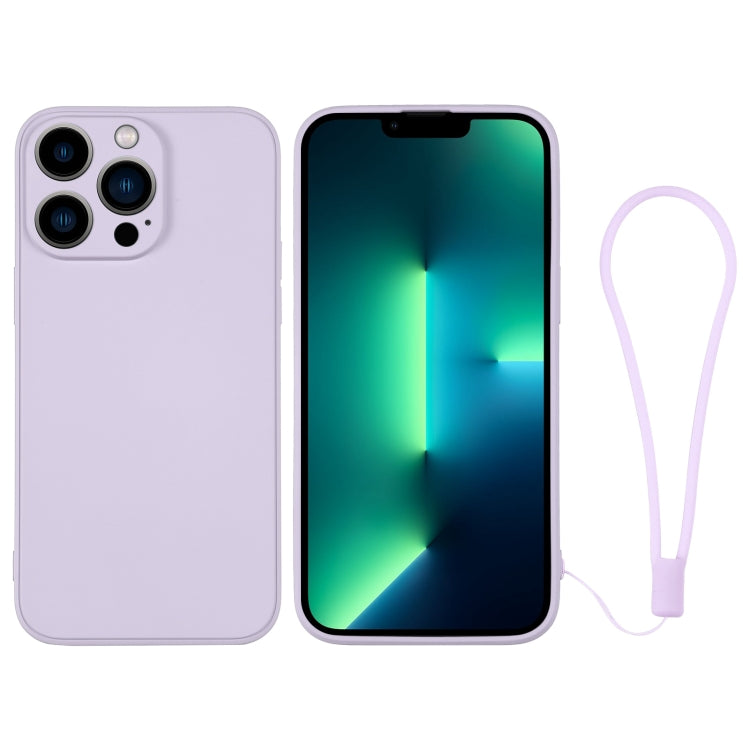 Custodia in silicone con cinturino da polso per iPhone 13 Pro