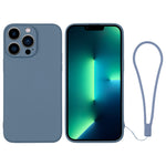 Custodia in silicone con cinturino da polso per iPhone 13 Pro