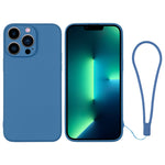 Custodia in silicone con cinturino da polso per iPhone 13 Pro