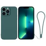 Custodia in silicone con cinturino da polso per iPhone 13 Pro