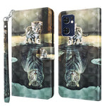 Custodia TPU con pittura 3D in pelle PU per OPPO Reno7 5G e OPPO Reno7 5G/Find