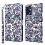 Custodia TPU con pittura 3D in pelle PU per OPPO Reno7 5G e OPPO Reno7 5G/Find