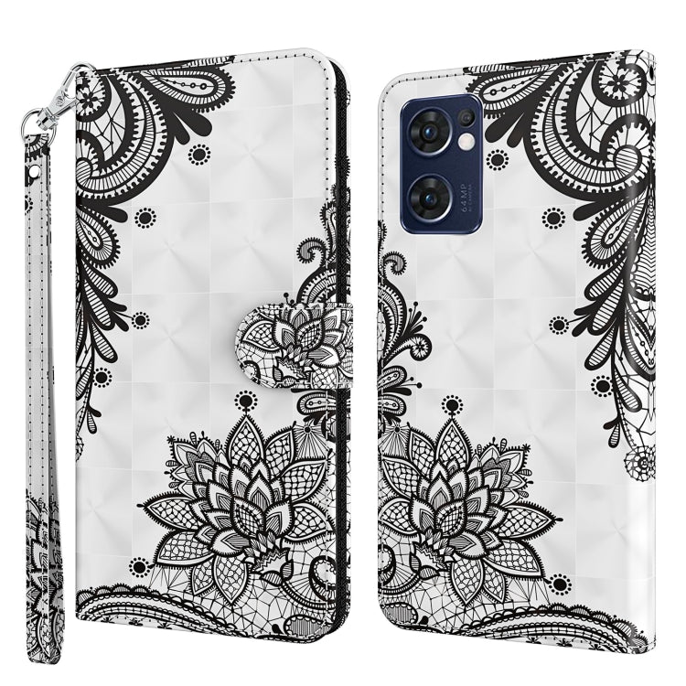 Custodia TPU con pittura 3D in pelle PU per OPPO Reno7 5G e OPPO Reno7 5G/Find