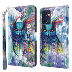 Custodia TPU con pittura 3D in pelle PU per OPPO Reno7 5G e OPPO Reno7 5G/Find