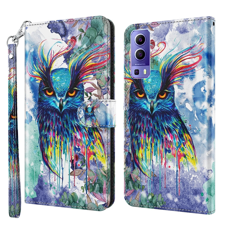 Custodia TPU con pittura 3D in pelle PU per OPPO Reno7 5G e OPPO Reno7 5G/Find