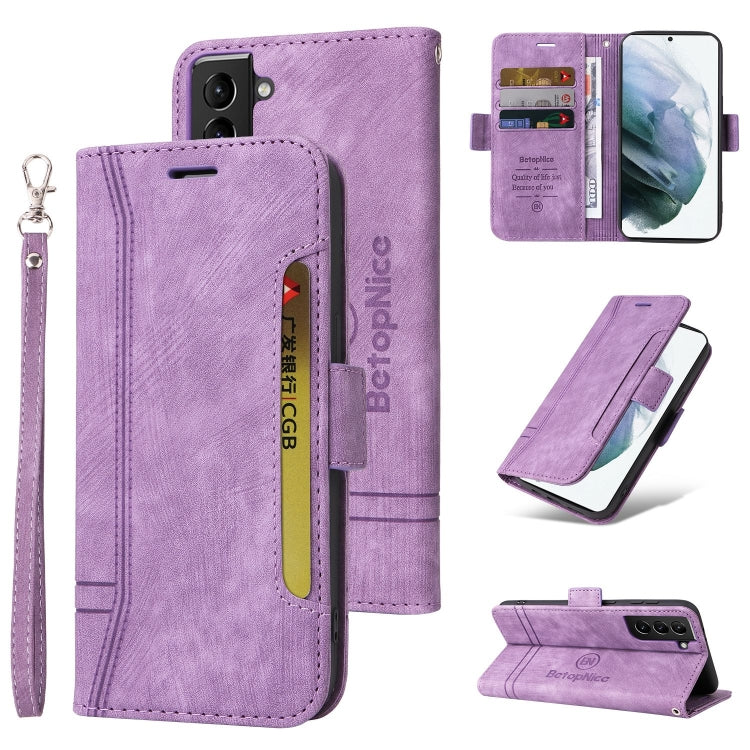 BETOPNICE Custodia per telefono in pelle con fibbia a doppio lato, For Samsung Galaxy A22 5G, For Samsung Galaxy S21 5G