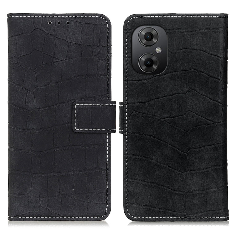 Custodia in pelle magnetica con struttura a coccodrillo per Xiaomi Poco M5 4G/M4